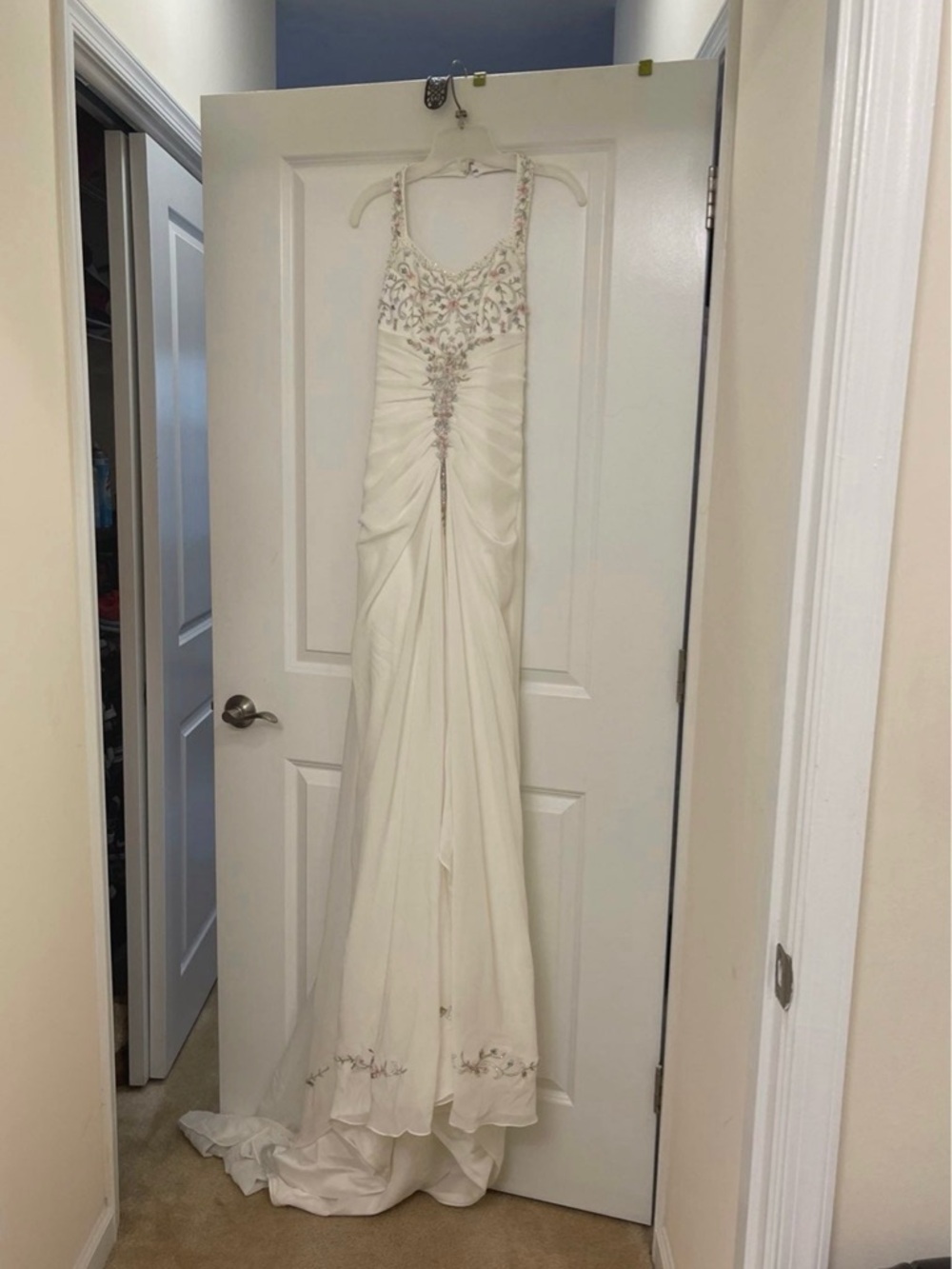 Ivory Embellished Wedding Dress with Beaded Bodice